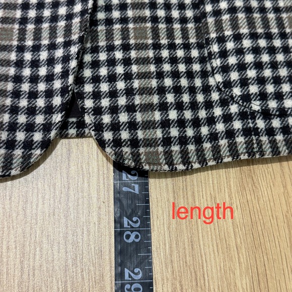 vtg 80s Pendleton Plaid Wool Blazer Womens sz M USA Preppy academia old money - Picture 12 of 14